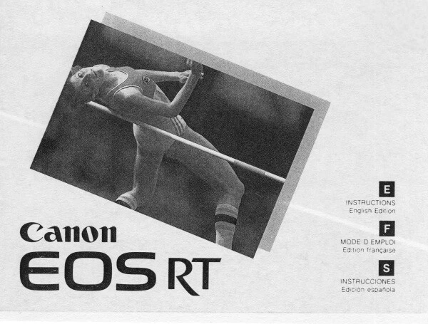 Reimpresión manual de instrucciones de cámara Canon EOS RT Foto 1 de 1