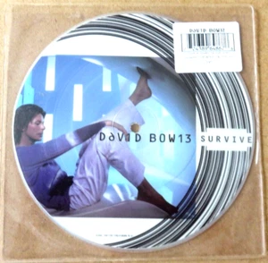 NEAR MINT David Bowie Survive 7" Vinyl 45 PICTURE DISC nm ex+ - Picture 1 of 2