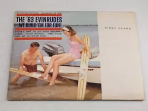 1963 Evinrude The Quiet Line Boat Motor Sales Brochure Starflite Lark Big Twin - Picture 1 of 12