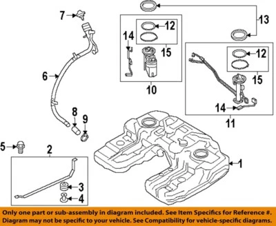 Used Fuel Pump fits: 2012 Bmw X5 Pump Assembly pump and sender R. exc. hybrid 6 - Изображение 1 из 2