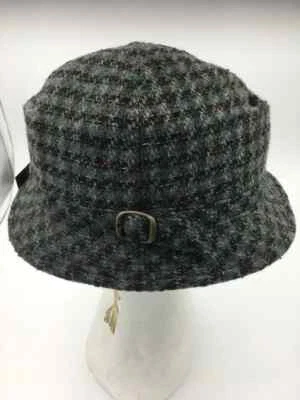 Chapéu Vintage Masculino | Chapéu Xadrez Balde | Chapéu Balde de Lã | Chapéu Country - Imagem 1 de 4