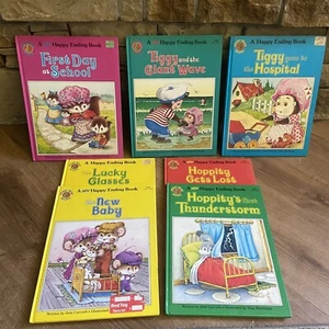 Lot Of 7 Vintage HC Honey Bear A Happy Ending Books Jane Carruth Illustrated - Picture 1 of 20
