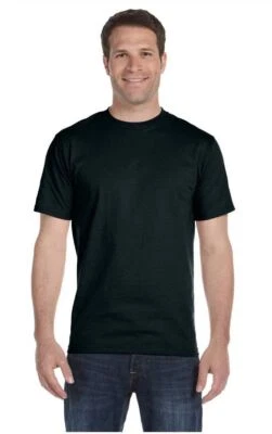 Hanes Mens Beefy T-Shirt Short Sleeve Preshrunk Cotton S-3XL 5180 - Image 1 of 2