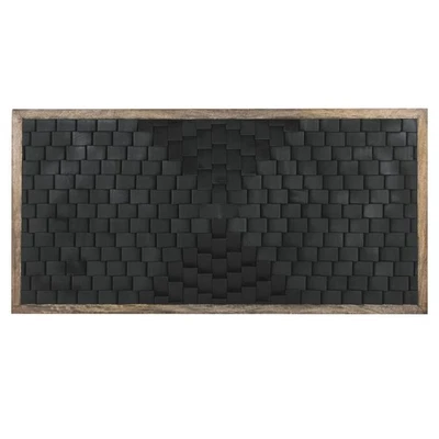 Tête de lit Home ESPRIT Marron Noir Bois de manguier 160 x 5 x 80 cm - Photo 1/4