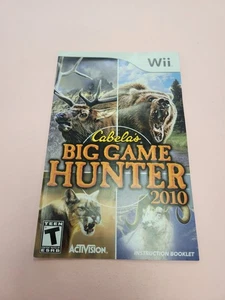 Cabelas Big Game Hunter 2010 - Nintendo Wii Manual Only - Picture 1 of 2