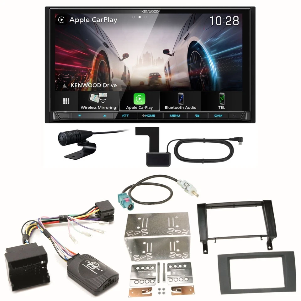 Kenwood DMX8021DABS Android Auto CarPlay Einbauset für Mitsubishi Space Star