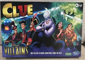 Clue Disney Villains gioco da tavolo COMPLETO OTTIMO Hasbro 2021 include blocco note - Foto 1 di 13