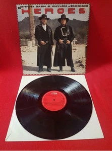 JOHNNY CASH & WAYLON JENNINGS - Heroes - UK - Vinyl - LP - Record - CBS 26922 - Picture 1 of 1