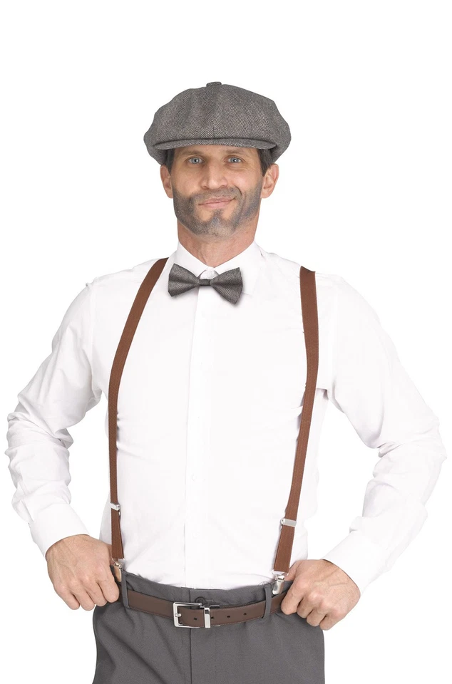 1900's Blinder Badboy Peaky Blinders Inspired Adult Costume Kit - Image 1 of 1