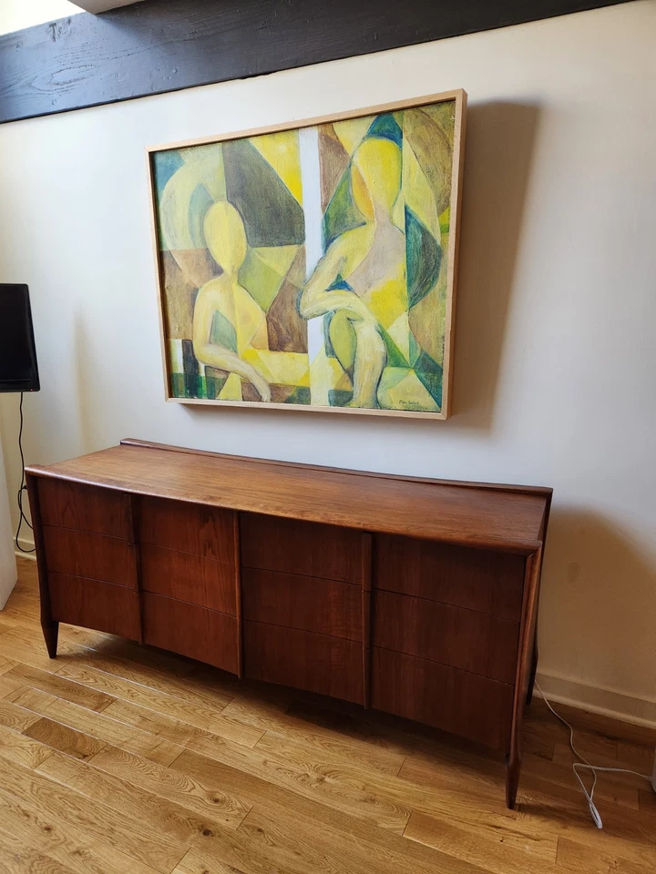 Hermoso juego de dormitorio moderno vintage de mediados de siglo Foto 1 de 4