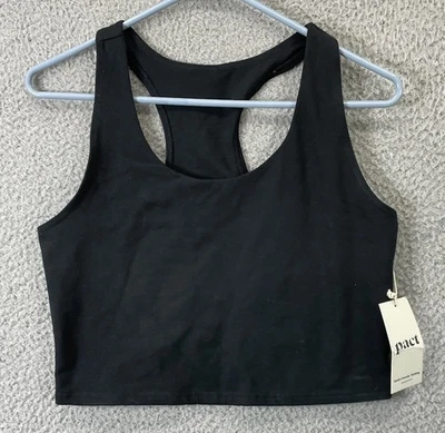 🔥 Pact • Women's Organic Cotton Black Sports Bra Size XS / S - Image 1 of 4