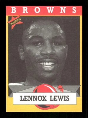 1993 Brown's Boxing card 81 Lennox Lewis NM to NMMT BXCP55 - Image 1 of 2