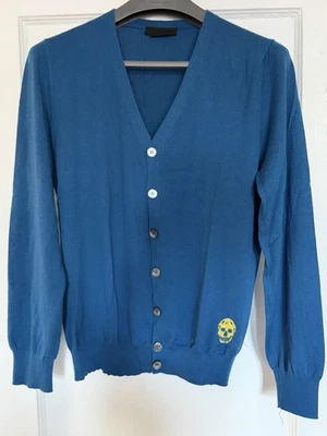 Alexander McQueen Blue Mens Cashmere Cardigan Size M - Image 1 of 4