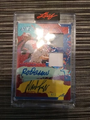 2023 Wade Boggs & Rod Carew Dual Auto & Dual Relic 4/7 SSP (Encased) HOF Mint - Image 1 of 2