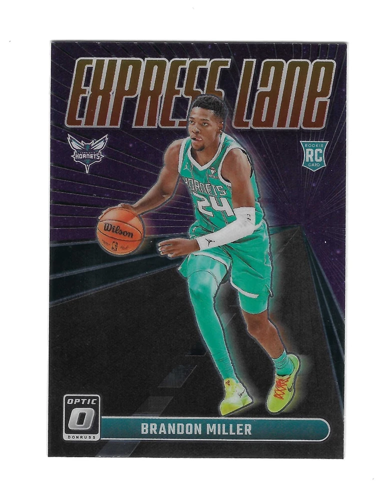BRANDON MILLER 2023-24 DONRUSS OPTIC " EXPRESS LANE " ROOKIE RC #3 $20.00 MINT - Image 1 of 1