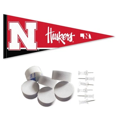 Nebraska Cornhuskers Wall Banner Pennant Flag - Image 1 of 4