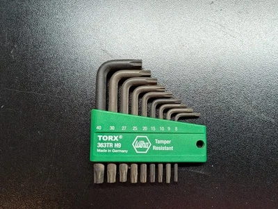 Wiha 363TR H9 TORX Tamper-Resistant L-Key Set – 9-Piece, Germany Made - Image 1 of 3