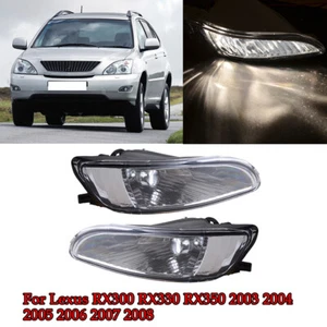 Pair Clear Fog Lights Lamps With Bulbs Fits Lexus RX300/RX330 RX350 2003-2008 07 - Picture 1 of 8