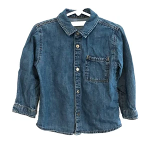 Zara Boy's Denim Shirt Toddler Sz 2-3 years 100% Cotton EUC! - Picture 1 of 2