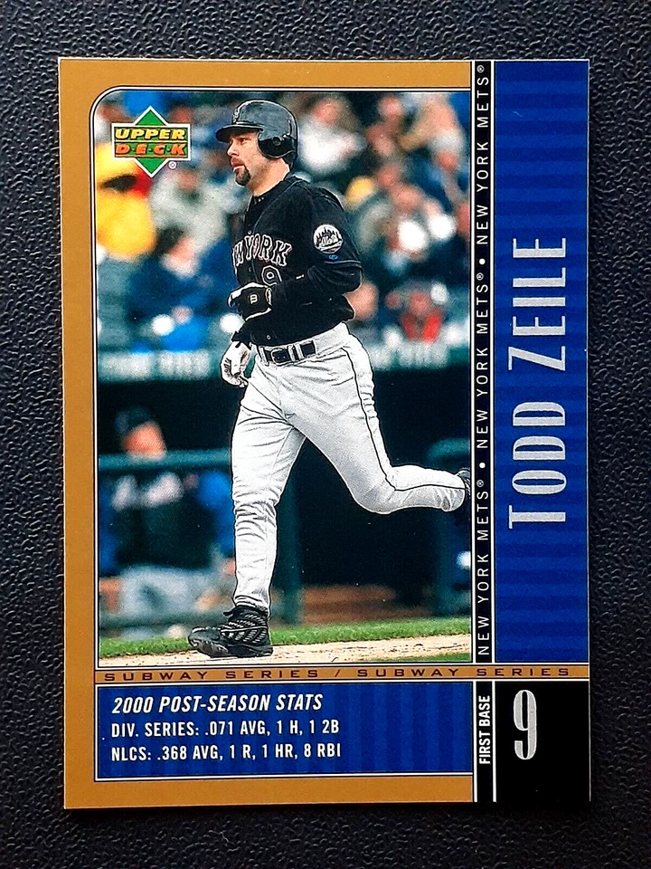 TODD ZEILE 2000 UPPER DECK SUBWAY SERIES NO NY19        55331 - Image 1 of 2