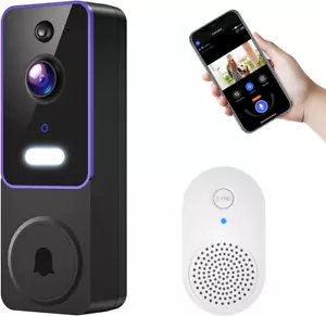 1080P Wireless Video Doorbell Camera with Chime Color Night Vision 2-Way Talk - Picture 1 of 1