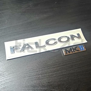 BA BF Falcon and MKII Chrome Boot Tailgate Emblem Badge MK2 - Picture 1 of 3