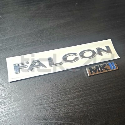 BA BF Falcon and MKII Chrome Boot Tailgate Emblem Badge MK2 - image 1 of 3