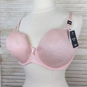 Torrid Curve 42C Underwire Lined T-Shirt Bra Adj Straps 360 Bk Pink MSRP $49.50 - Picture 1 of 14