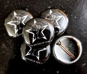 🦇 Sisters of Mercy - 1" Pinback Button Badge [Goth Siouxsie Christian Death] - Picture 1 of 5