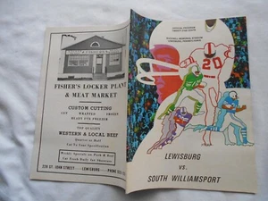 LEWISBURG HS GREEN DRAGONS Vs. SOUTH WILLIAMSPORT FOOTBALL PROGRAM OCT. 4,1974 - Picture 1 of 3