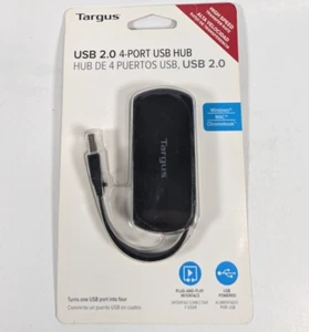Targus USB 2.0 4-Port USB Hub Plug & Play, USB Powered, Universal ACH114US NEU - Bild 1 von 3
