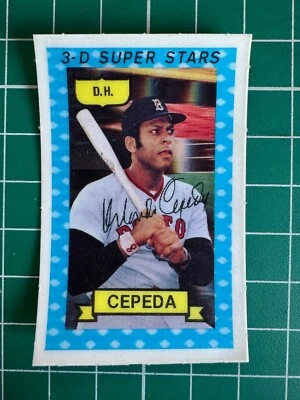 1974 Kellogg's 3-D Super Stars #24 Orlando Cepeda No Cracks Foto 1 de 2
