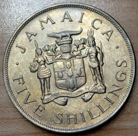 1966 Jamaica 5 Shillings Cover