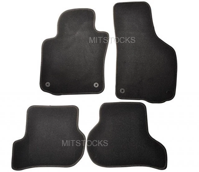 FOR 06-09 VOLKSWAGEN GOLF RABBIT GTI BLACK NYLON CARPET FLOORMATS 4 PCS NEW - Image 1 of 1