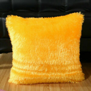 Fluffy Fur Plush Shaggy Pillow Case Soft Cushion Cover Throw Home Sofa Car Decor