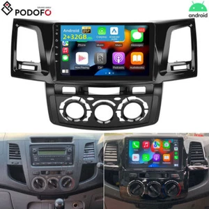 9" For Toyota Hilux Fortuner 2005-2014 Car Stereo GPS Carplay Android 13 Sat Nav - Picture 1 of 18