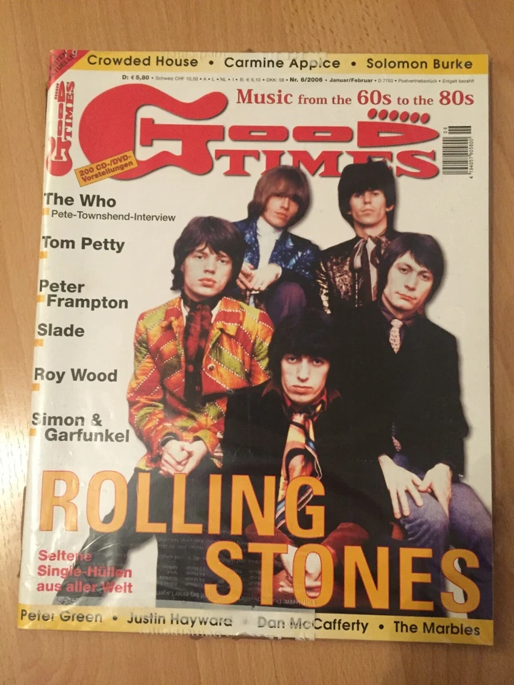 🌸🌸   GOOD TIMES  2/2006  ROLLING STONES  magazine, Germany, RARE - Image 1 of 1