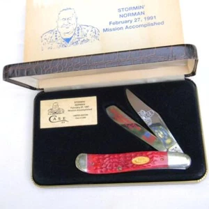 CASE XX USA 1991 Stormin' Norman Gulf War commem knife; presentation case UNUSED - Picture 1 of 8