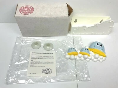 Novo! Esfregar bolhas *saboneteira* organizador de chuveiro/esponja caddy *ventosas* - Imagem 1 de 4