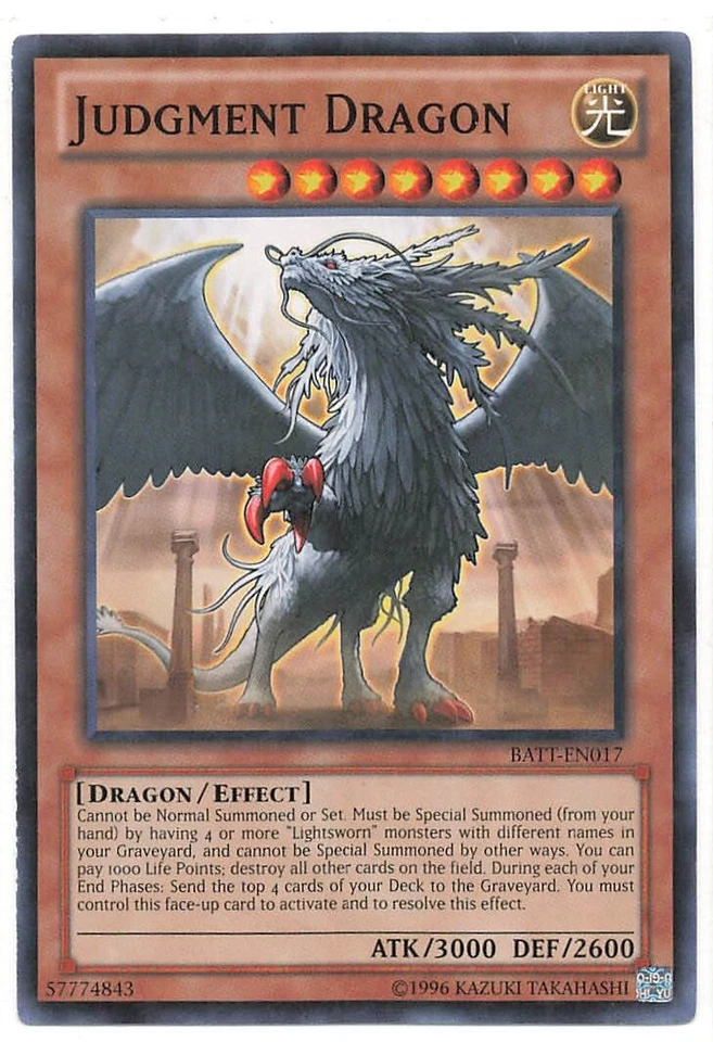 Judgment Dragon BATT-EN017 - Mint - Starfoil Rare NM - Image 1 of 1