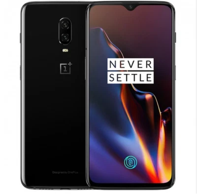 Espelho desbloqueado OnePlus 6T 128GB A6013 T-Mobile preto aceitável - Imagem 1 de 2