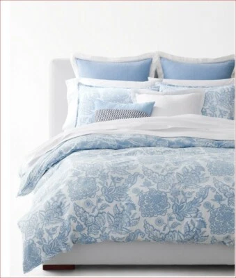 Ralph Lauren Joanna 5P Full Queen comforter Shams Euros Set $625 - Image 1 of 4