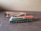 Vintage Marusan Sparkling Silver Train Friction Tin Toy Works with Box