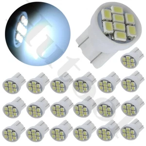 50X White T10 8SMD Interior Instrument Panel Dash LED Light bulbs 2825 168 194 - Picture 1 of 9