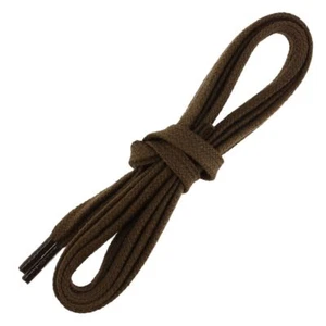 Les Lacets Français. Lacets plats et épais. Sneakers, Coton. Marron Chocolat.  - - Picture 1 of 3