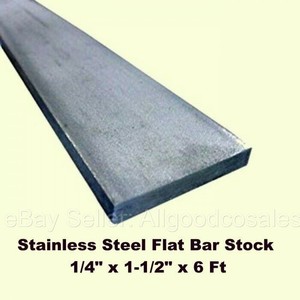 1 1//2/" Thickness 304 Stainless Steel Flat Bar 1.5/" x 3/" x 12/" Length