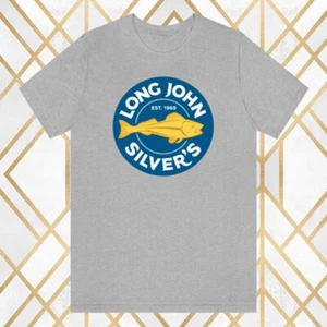 Long John's Silvers Restaurant Men's Gray Size S - 3XL - Picture 1 of 1