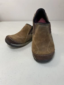 Merrell Women's Size 8 Suede Shoes Slip On Dark Earth Brown Leather Air Cushion - Picture 1 of 11