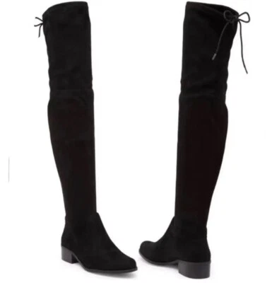 Botas por encima de la rodilla Charles by Charles David Gammon negras de microgamuza talla 6 Foto 1 de 4