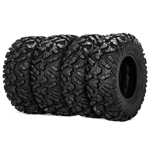 Full Set 26x11-12 26x9-12 ATV UTV Tires 26" 6Ply 26x9x12 26x11x12 All Terrain - Picture 1 of 17